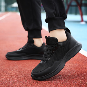 Zapatillas Deportivas Negras de Malla con Cordones, Punta Redonda, Suela de Goma Transpirable, Entresuela de EVA, para Todas las Temporadas, Venta al Por Mayor - Product Image 5