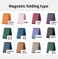 Porte-cartes de luxe KNIT en cuir PU, portefeuille magnétique pour téléphone portable, compatible iPhone 11-16 Pro Max, étui pliable pour cartes, tendance