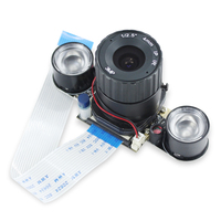 Fabrika fiyat 5MP ahududu pi B 4/3/2 nesil otomatik beyaz gece IR_CUT kamera lens OV5647 topu varil lens