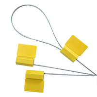 Sceau de câble de suivi jetable à logo personnalisé haute sécurité avec serrure GPS, câble en acier numéroté anti-effraction avec grande zone d'impression