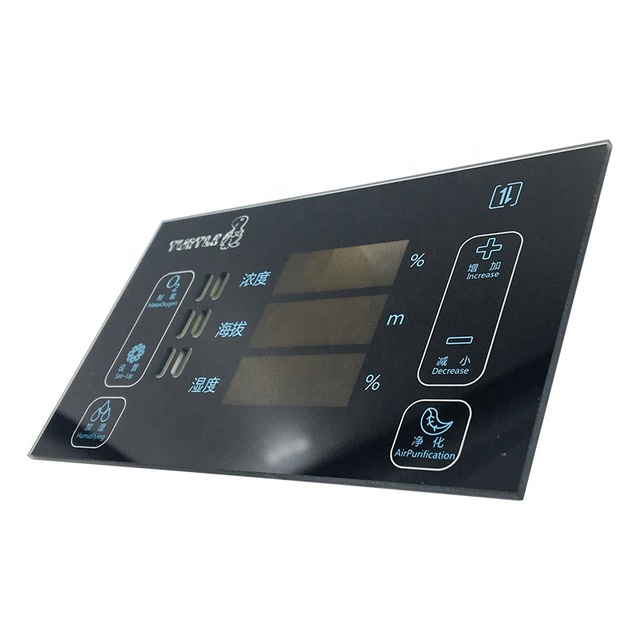 Black Tempered Glass with Transparent Silk Printing Semi Black for Window Glass in Hospitals Kitchens Solar Applications Hotels