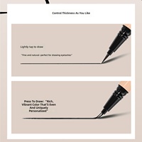 Crayon Eyeliner Liquide Halal Certifié BPOM Ultra Fin 0,01 mm Imperméable Séchage Rapide Longue Durée Anti-Bavures Marque Privée