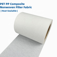 Tissu filtrant non tissé composite PET PP thermoscellable pour sachets de café, de thé et de plantes médicinales