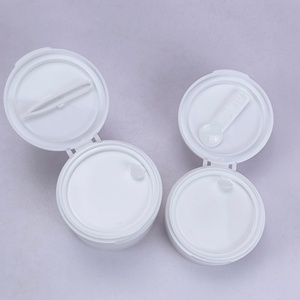 Wholesale 50g 100g 120g 150g <b>Plastic</b> PP <b>Jars</b> Frosted Cosmetic Cream Container with Spoon Cotton Pads <b>Jar</b> with Tweezers - Product Image 2