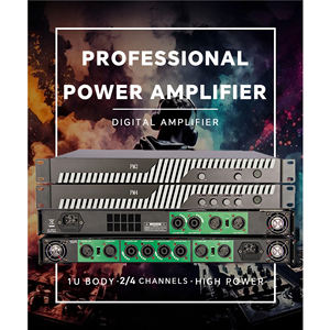 Mélangeur amplificateur numérique professionnel PM4 4 canaux 600 watts pour DJ, scène, fête et karaoké - Product Image 6