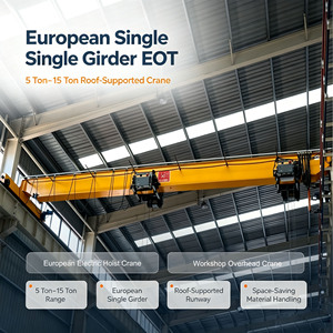 Grúa Puente Monoviga Europea de 5, 10 y 15 Toneladas con Polipasto Eléctrico - Product Image 1