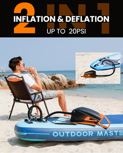 OutdoorMaster Shark 3 Elektrische <span class=keywords><strong>SUP</strong></span>-Pumpe 20PSI Wiederaufladbar 74Wh Schnellbefüllung 8 Düsen - Product Image 2
