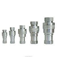 Couplage rapide pour excavatrice hydraulique ISO 7241B, raccord de tuyau à valve à aiguille hydraulique 3/4" NPT, coupleur rapide