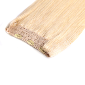 Extensiones de Cabello Humano K.SWIGS con 3 Clips Seguros, Cabello Liso Europeo, Puntas Dobles, Hilo Transparente Invisible - Product Image 6
