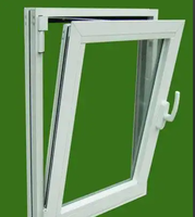 Ventana Abatible de PVC, Vista Amplia sin Obstáculos, Apta para Balcón