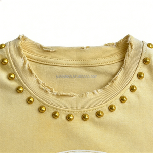 T-shirt léger pour homme, personnalisé, tie-dye dégradé, respirant, printemps, avec rivets, effet vieilli, impression DTG, doux pour la peau - Product Image 2