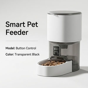 <b>Smart</b> Automatic Pet Feeder 4L With App Control For Cats Indoor Modern Design White Color - Product Image 3