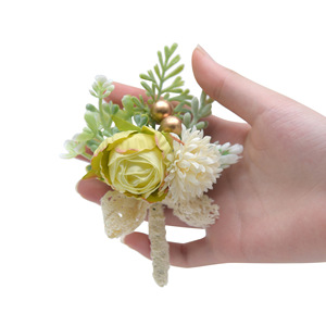 Grande corpetto completo ecologico da polso Set di fiori angelo eterno palla rosa crisantemo per forniture per feste promozionali - Product Image 6