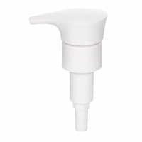 Pompe à lotion anti-déversement en plastique PP avec ressort externe, verrouillage par vis 24/410 28/410, taille de port 28 mm, pour emballage cosmétique