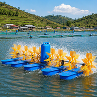 Aérateur électrique flottant 0,75 kW/1 CV, 1,5 kW/2 CV, 2,2 kW/3 CV pour ferme aquacole intelligente