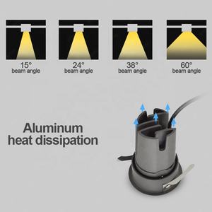 Gradation zigbee contrôle intérieur sans garniture encastré grill <span class=keywords><strong>spot</strong></span> moderne led projecteur hôtel mur rondelle réglable cob downlight - Product Image 4