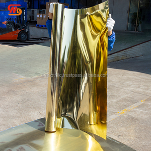 Alfombra de pasillo con efecto espejo dorado liso, decoración de suelo elegante de alta calidad para bodas - Product Image 4
