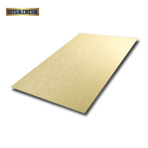 Chapa Metálica Decorativa Revestida Colorida em Aço Inoxidável Polido com Acabamento Cromado Ss304 Cor Champanhe - Product Image 2