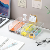 Boîte de rangement pour lunettes de soleil en acrylique transparent, présentoir à lunettes pliable multicouche, étui de rangement pour lunettes de bureau