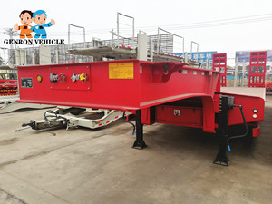 Quick Delivery Extendable Special Low Bed <strong>Flatbed</strong> <strong>Semi</strong> <strong>Trailer</strong> Low <strong>Flatbed</strong> <strong>Semi</strong> <strong>Trailer</strong>