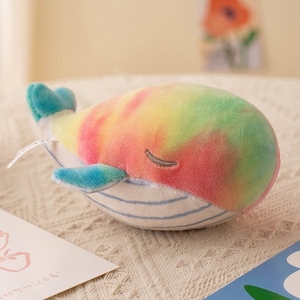 Nuevo Llavero de Peluche de Ballena Colorido Personalizado, Animales de Peluche Suaves, Ballena de Peluche - Product Image 5