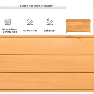 Abri de jardin en bois pour l'<span class=keywords><strong>extérieur</strong></span>, <span class=keywords><strong>étanche</strong></span>, résistant aux intempéries, durable, avec un design de <span class=keywords><strong>coffre</strong></span> ouvert et des volets. - Product Image 4