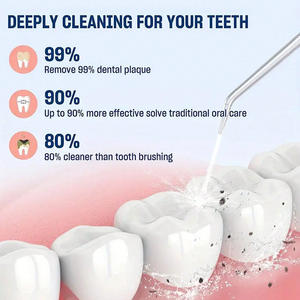 เครื่องทำความสะอาดช่องปากแบบพกพา ราคาประหยัด ใช้พลังน้ำ ชาร์จผ่าน USB ไร้สาย พร้อม 3 โหมด - Product Image 6