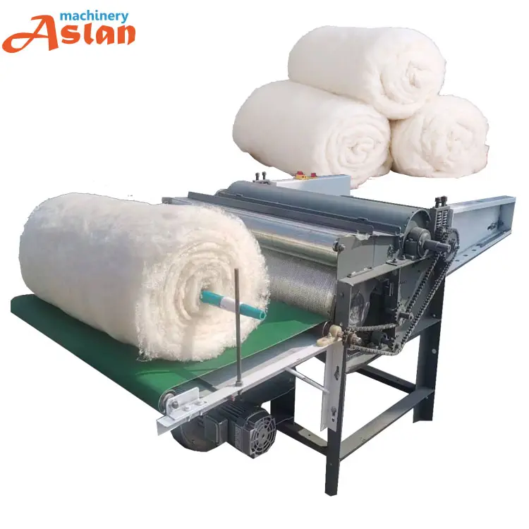 Comforter Core Carding Making Machine Máquina De Pentear De Fiação De Lã De Algodão De Resíduos