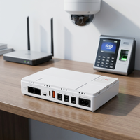 Mini DC UPS untuk Router WiFi, Catu Daya 12V dengan Poe 5V 9V 12V, Baterai Lithium Fase Tunggal