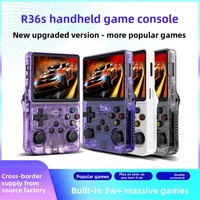 Console de jeu portable open-source R36S, écran HD 3,5 pouces, style PSP rétro, double joueur, système Android, fournie directement par l'usine
