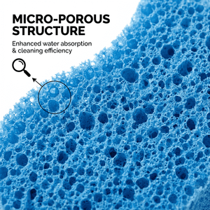 Esponja de limpieza térmica reactiva personalizada, esponja de espuma sensible a la temperatura, esponja elástica porosa, material de limpieza de espuma. - Product Image 3