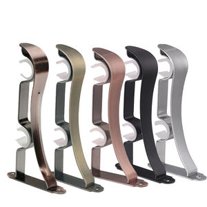 Nouveau support de <span class=keywords><strong>tringle</strong></span> à <span class=keywords><strong>rideau</strong></span> de couleur Vintage explosive support à <span class=keywords><strong>Double</strong></span> pôle prix épaissi support de fenêtre fixe - Product Image 5