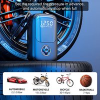 HF006Compresseur d'air de gonflage de pneu, pompe à vélo électrique 150PSI 4000mAh Pompe à air de pompe de pneu de voiture sans fil rechargeable
