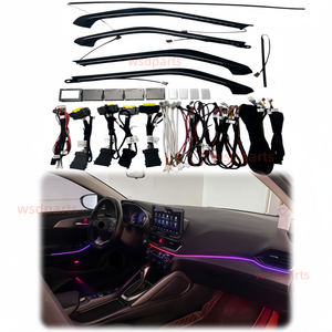 현대 라페스타 LED 엠비언트 라이트 실내 조명 업그레이드 카본 파이버 트림 스트립 자동차 부품 - Product Image 1