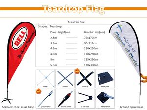 Banderas de Plumas de Poliéster Ligeras y Resistentes al Viento para Eventos Publicitarios al Aire Libre, Asta de Fibra de Vidrio para Fútbol - Product Image 6