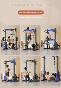 Smith Machine <span class=keywords><strong>Appareil</strong></span> d'entraînement domestique complet multifonctionnel Équipement de <span class=keywords><strong>fitness</strong></span> Ménage Squat profond et support de poussée - Product Image 6