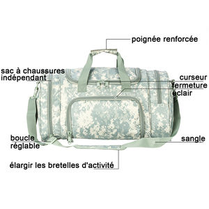 Sac de sport et de yoga grande capacité, design personnalisé, portable, avec compartiment à chaussures, pour hommes et femmes - Product Image 2