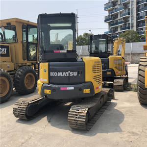 Excavatrice KOMATSU d'occasion japonaise petite mini pelle sur chenilles en caoutchouc de 5 tonnes PC55 PC55MR pour le creusement agricole - Product Image 3