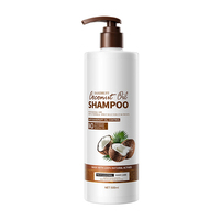 Shampoo à l'huile de coco biologique OEM/ODM 500ml, nourrissant aux herbes, hydratant, nettoyage en profondeur pour le soin du cuir chevelu sec