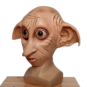 Masque en latex drôle de <span class=keywords><strong>Dobby</strong></span> l'<span class=keywords><strong>elfe</strong></span> aux grandes oreilles et au long nez, pour cosplay de personnage de film, accessoire de costume de fête d'Halloween - Product Image 5