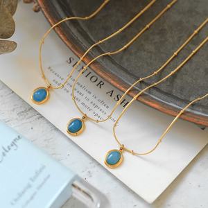 Collar de Joyería de Acero Inoxidable Chapado en Oro para Mujer, Sin Deslustre, Venta al por Mayor, Moda 2024 - Product Image 5