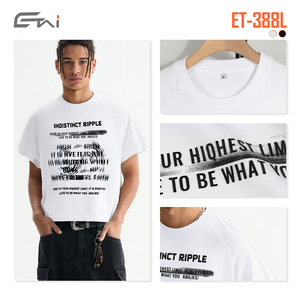 T-Shirt <span class=keywords><strong>Crop</strong></span> <span class=keywords><strong>Top</strong></span> Personalizzata per Uomo, 100% Cotone, 260 Gsm, Vestibilità Ampia, Manica Raglan - Product Image 2