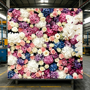 Thick Dense <b>Flower</b> <b>Wall</b> <b>Panel</b> For Wedding Photo Area Ceremony Backdrop And Banquet Decor - Product Image 2