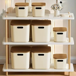 Home Storage <b>Boxes</b> with Lids for Household Items Desktop <b>Wardrobes</b> Clothing and Toy Organizing Plastic <b>Boxes</b> - Product Image 4