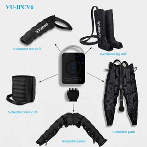 Système de thérapie par compression d'air pour le corps entier à usage domestique, 6 chambres, masseur sans fil rechargeable avec plusieurs manchons - Product Image 6