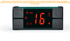 RINGDER RC-320a ตัวควบคุมอุณหภูมิ Ail-CooledTemperature พร้อมเซนเซอร์สองตัวเทอร์โมละลายน้ำแข็ง - Product Image 2