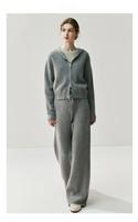 Ensembles de pulls d'hiver élégants pour femmes, coupe décontractée, longueur intégrale, logo personnalisable, ODM pris en charge, doux