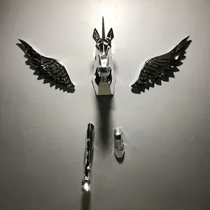 Nueva Escultura de Pared de Unicornio de Resina con Diseño Geométrico Abstracto, Decoración de Pared para Interiores del Hogar, Venta al por Mayor <span class=keywords><strong>2022</strong></span> - Product Image 3