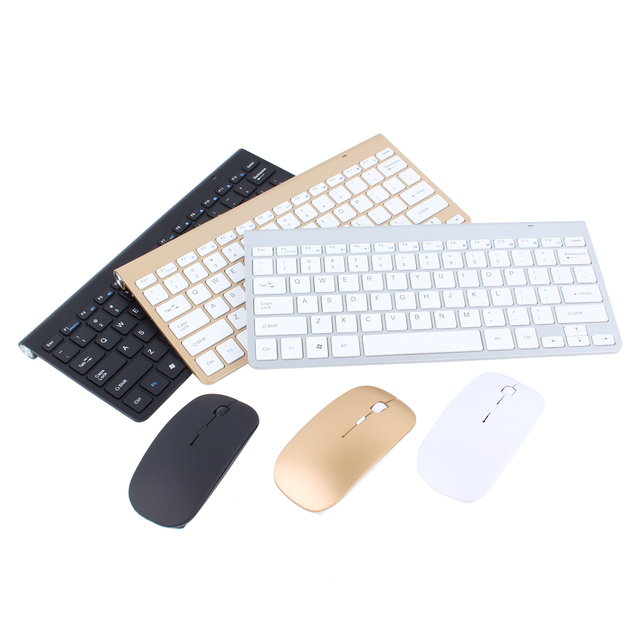 K908 2.4G Wireless Keyboard Mouse Set Portable Mini Keyboard Mouse Set for Notebook Laptop Mac Desktop PC Computer Smart TV PS4