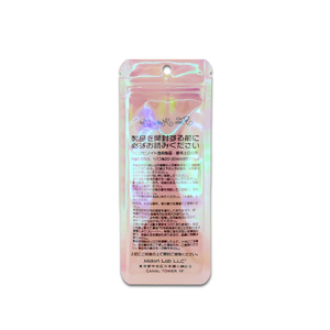 กระเป๋าซิปปิดผนึก3ด้านแบบโฮโลแกรมใสพิมพ์ลายแบบกำหนดเองสำหรับบรรจุเครื่องสำอาง - Product Image 2